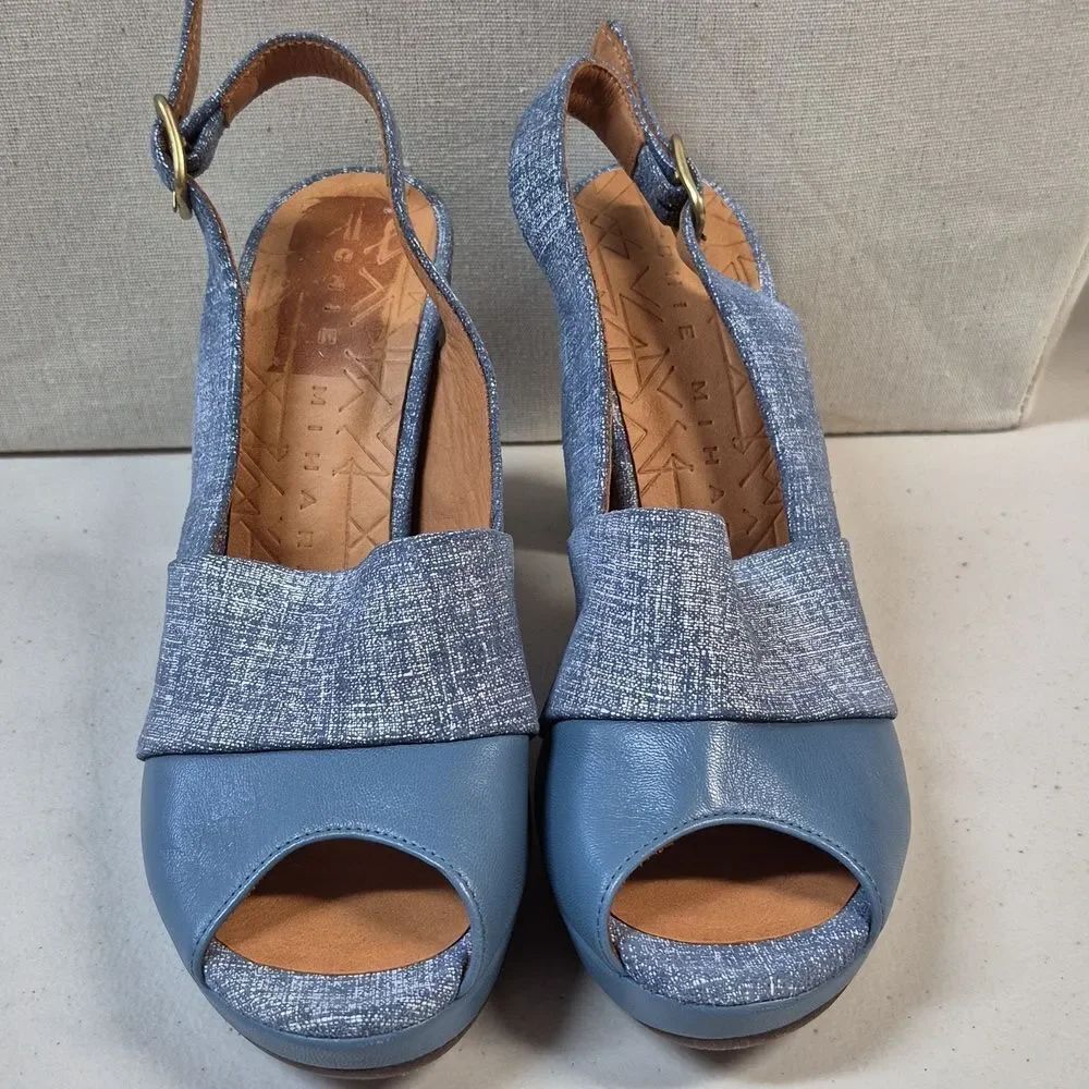Chie Mihara 36.5 Stylish Blue Women's Heels - NWOT - Picture 2 of 10